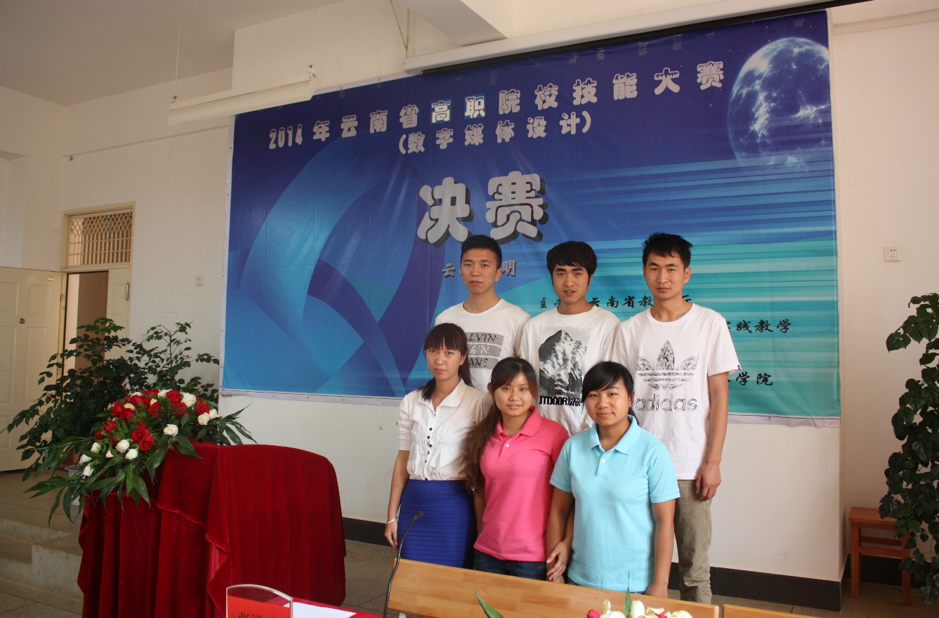 参赛的6名学生 参赛的6名学生